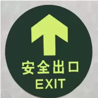 神龙 消防自发光直行方向 夜光地贴 疏散标示指示牌 直行方向地贴 圆形地贴