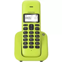 摩托罗拉(MOTOROLA)T301C 电话机 数字无绳电话机单机/子机/座机/移动固话 一拖二 柠檬色