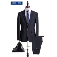 定制西服套装 男款 （上衣+裤子*2）