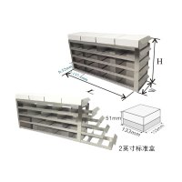 精骐(IncuShaker)存放2英寸高标准盒带抽屉的立式冰箱分隔架---UFS系列UFS-342