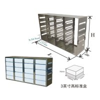 精骐(IncuShaker)存放3英寸高度标准盒的立式冰箱分隔架---UFE系列UFE-433