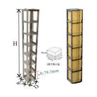 精骐(IncuShaker)存放3英寸高小盒的卧式冰箱和液氮罐分隔架---MCF系列MCF-9-3