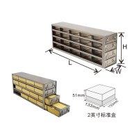 精骐(IncuShaker)存放2英寸高标准盒带抽屉的立式冰箱分隔架---UFD系列UFD-342