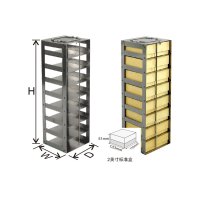 精骐(IncuShaker)存放2英寸标准纸盒的卧式冰箱和液氮罐分隔架---CF系列CF-5-2