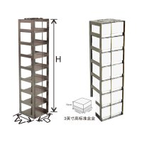 精骐(IncuShaker)存放3英寸标准纸盒的卧式冰箱和液氮罐分隔架---CF系列CF-5-3