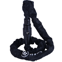 黑色自行车环形链条锁