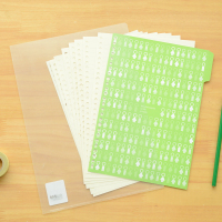 晨光单片夹透明白色ADM94515(10个/组)