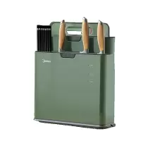 美的（Midea）砧板刀具架物件消杀器紫外线秸秆砧板专板专刀分类收纳多功能厨房用品置物架 绿色
