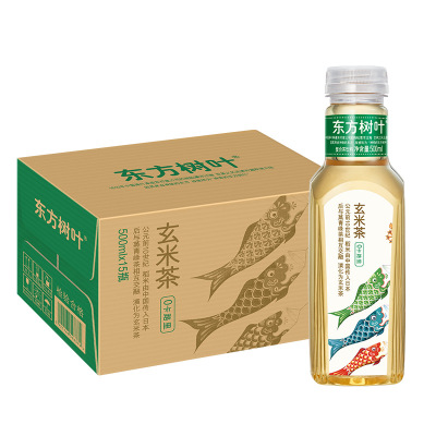 农夫山泉 东方树叶玄米茶复合茶饮料500ml*15瓶 整箱