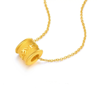 BF璀尚珠宝 硬金六字真转运珠 黄金足金吊坠 BFD0075