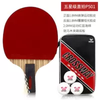 克洛斯威五星六星乒乓球拍直拍横拍专业级单球拍套装 竞技乒乓球拍TTR500 5星直拍
