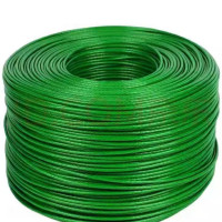 绿包塑钢丝绳8mm细 软包胶葡萄架遮阳网大棚拉线 晾衣服8mm*50米
