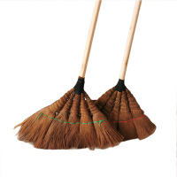 棕毛扫地鬃毛笤帚扫帚棕扫地扫把老式加长木柄手工鬃扫地院子家用1.2米