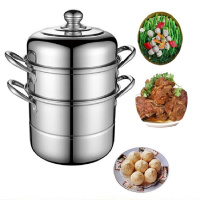 德铂(Debo)不锈钢双层蒸锅菲尔多用蒸锅汤锅26CM坚固耐用DEP-239 单个装