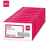 147 得力(deli)高强度订书钉 12#订书针 1000枚/盒 10盒装 办公用品 0012 5盒/包