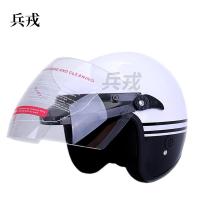 兵戎 白色春秋盔 安全骑行防护头盔 交通执勤治安巡逻战术训练防暴头盔定制定金 白色头盔