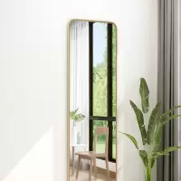 全身镜 卧室穿衣镜 玲珑金 40*120cm 粘贴挂壁式