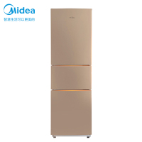 美的(Midea)BCD-213TM(E) 213升三门三温式直冷冰箱阳光米分类保鲜节能安静家用冰箱