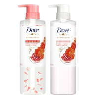 多芬焕采盈润洗发水洗发露470g+多芬焕采盈润润发精华素洗护套装470ml