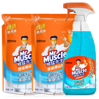 威猛先生玻璃水套装500g+420g*2袋