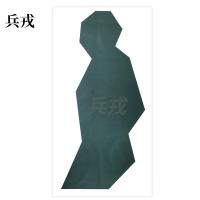 兵戎 靶纸训练用靶纸胸环靶半身靶纸物资射击打靶器材打靶用品  侧身跑步靶纸100张