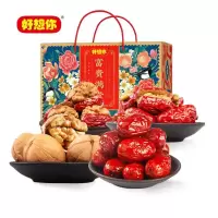 好想你 红枣礼盒1890g 一级红枣核桃新疆特产年货送礼富贵满堂
