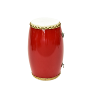 14cm成人腰鼓安塞腰鼓牛皮秧歌鼓幼儿舞蹈杨木腰鼓打击乐器