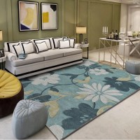 120*160cm 地毯 澜花语客厅沙发茶几垫卧室房间满铺床北欧地毯边毯现代简约家用 单位:张(WB)
