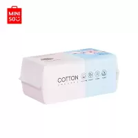 名创优品 (miniso) 纯棉洁面巾棉柔巾多用途干湿两用 婴儿洗脸巾[120抽20*20]