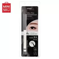 名创优品 (miniso) 炫彩极细防水眼线笔 不易晕染 极细易画[黑色+金棕色 两支装]