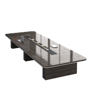 SDEC 办公家具会议桌 会议室条形培训接待洽谈桌 6500*1600*750 单位:张