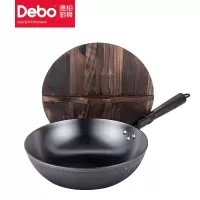 德铂(Debo)臻匠物理不粘炒锅无涂层精铁铸铁炒菜锅DEP-708 单个装