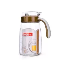 WT紫丁香食品级玻璃防漏油壶[棕色]820毫升(JA820)