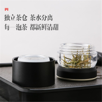 哈 拿 泡茶师茶水分离不锈钢保温杯过滤便携男女旅行车载大容量水杯子500ml 白色 500ml