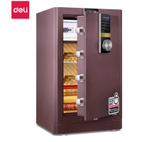 得力(deli)保险柜 高73cm家用办公电子密码保险箱 全钢防盗圣骑士33143