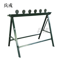 兵戎 六头钢板靶钢板手动升降靶机起倒靶机移动靶靶机起倒靶机射击用 六头钢板靶