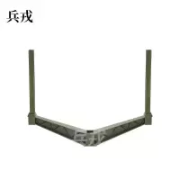 兵戎 靶板 胸环靶板射击半身靶板身形靶 方形靶板训练靶板射击训练靶牌 头靶板军训器材 靶架1个