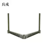 兵戎  靶板 胸环靶板射击半身靶板身形靶 方形靶板训练靶板射击训练靶牌 头靶板军训器材 靶架1个