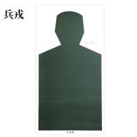 兵戎 靶纸 战用训练用靶纸胸环靶半身靶纸物资射击打靶器材打靶用品  半身靶纸100张