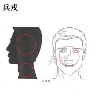 兵戎 靶纸 战用训练用靶纸胸环靶半身靶纸物资射击打靶器材打靶用品 头颈靶纸100张