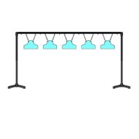 兵戎 头靶五位快反射击钢板靶(靶标500x300mm)