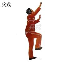 兵戎 靶纸 战用训练用靶纸胸环靶半身靶纸物资射击打靶器材打靶用品 侧面爬墙靶纸100张