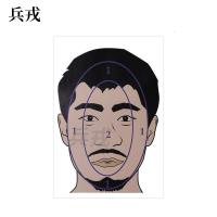 兵戎 靶纸 战用训练用靶纸胸环靶半身靶纸物资射击打靶器材打靶用品 头环靶纸100张