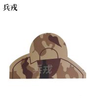 兵戎 靶纸 战用训练用靶纸胸环靶半身靶纸物资射击打靶器材打靶用品 荒漠头靶纸100张