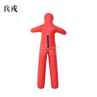 兵戎  拳击沙袋假人摔跤训练综合格斗拳击人形沙袋柔术假人散打假人 红色人形沙袋60kg