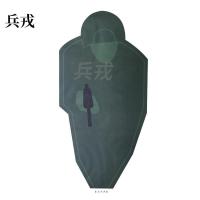 兵戎 靶纸 战用训练用靶纸胸环靶半身靶纸物资射击打靶器材打靶用品  基本色身靶纸100张