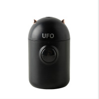 小恶魔加湿器酒精喷雾带USB充电口小夜灯UFO恶魔空气净化加湿器 黑色恶魔