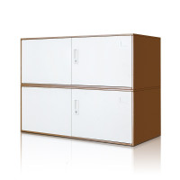 洛克菲勒铁皮文件柜档案柜组合2节