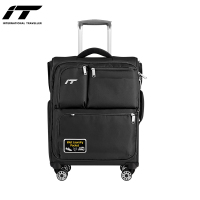 英国IT1157黑色多口袋24寸拉杆箱