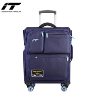 英国IT1157蓝色多口袋20寸拉杆箱
